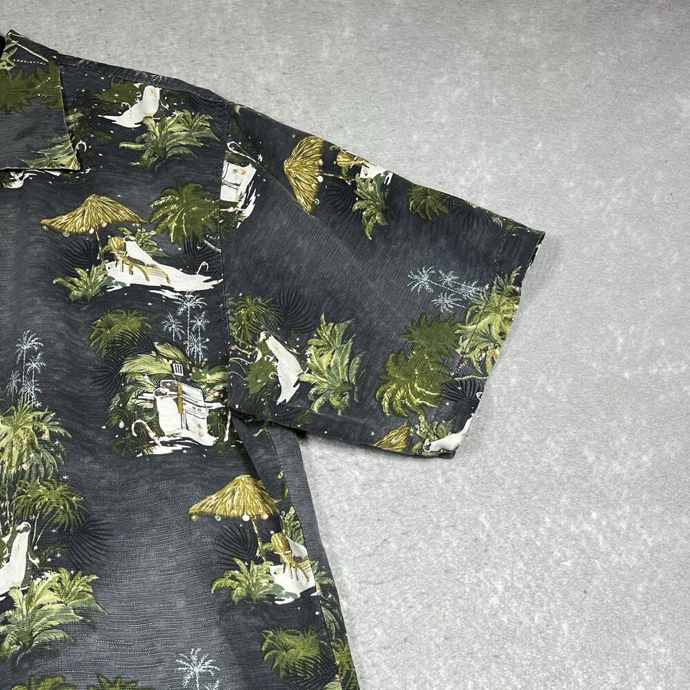 Tommy Bahama Mens XL Multicolor X Mas Hawaiian Silk Short Sleeve Limited Edition - Picture 4 of 13